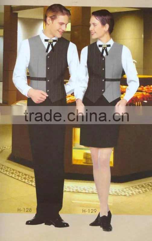 HOT selled cheap restaurant cleaning staff uniform