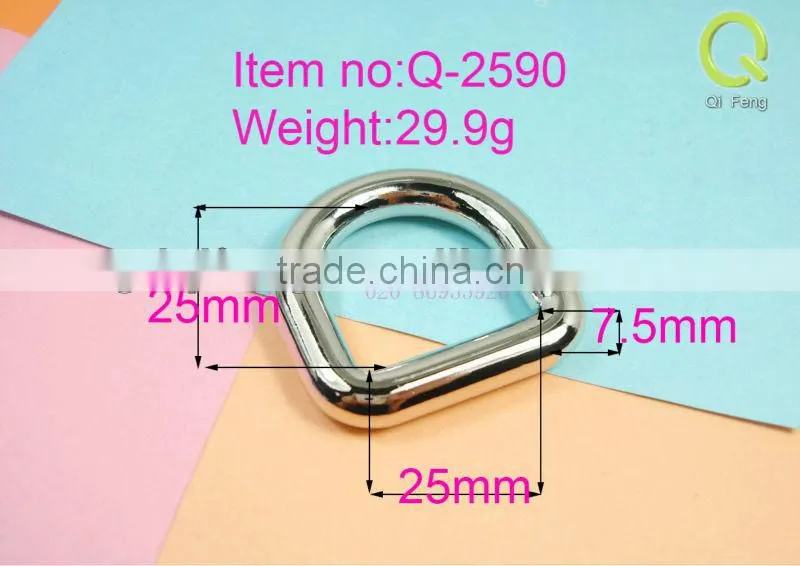 Wholesale new products of handbags hardware 20mm D- ring