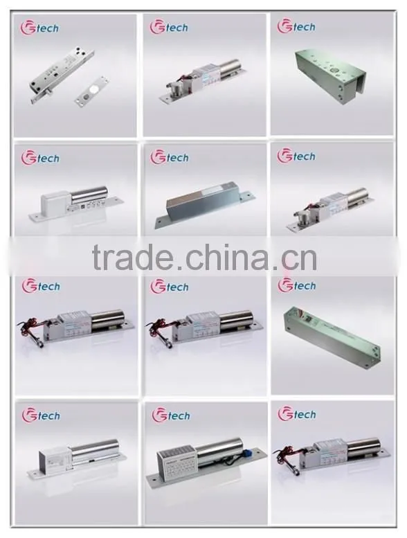 Fail safe zinc alloy glass lock with time delay function