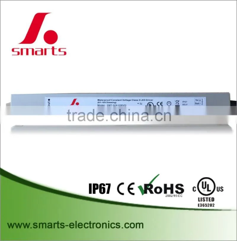 24v 2.5a 60w constant voltage slim led driver with CE UL