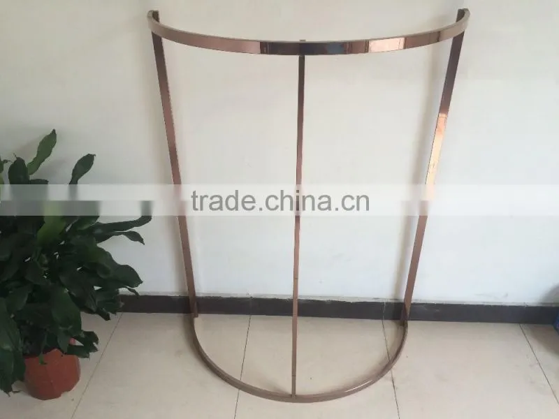 wholesale stainless steel clothing stores display stand