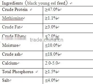 Anguilla eel feed compound powder,eel food