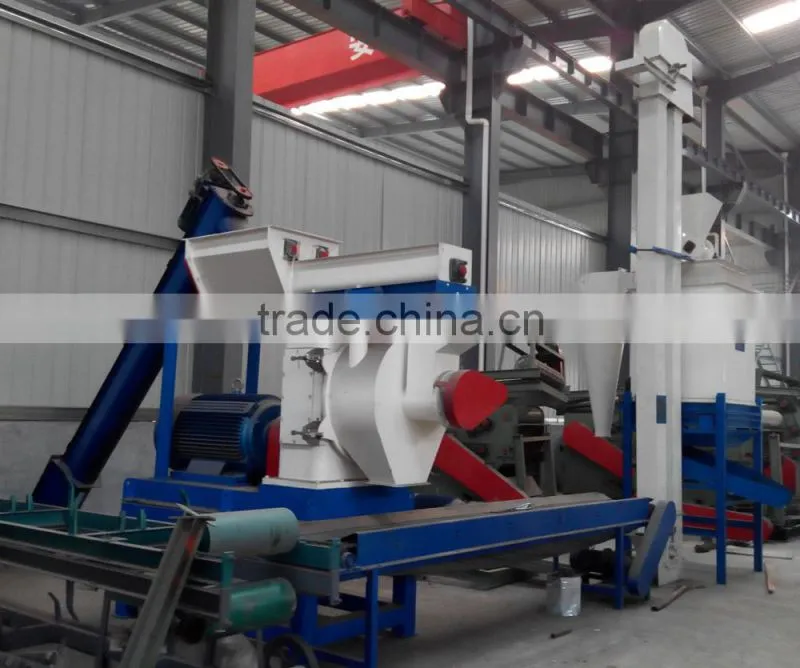 Small Wood Pellet Machine / 0.2-4T/H CE Certification Ring Die Wood Pellet Hammer Mill