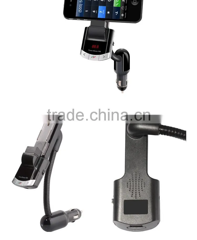 Wireless Bluetooth FM Transmitter Radio Adapter MP3 Music Player Multi-functional Phone Car Kit Mount Holder Bracket