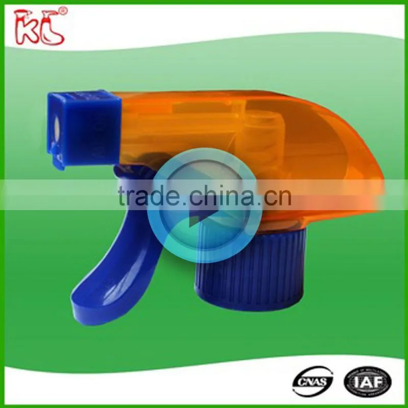 Double nozzle hand operated for cleaning plastic good quality coarse wrench and foam shape trigger sprayer