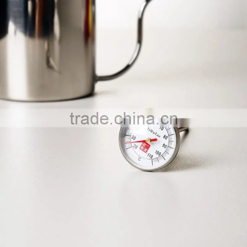 stainless steel coffee kettle, stainless steel coffee driper kettle pot with thermometer