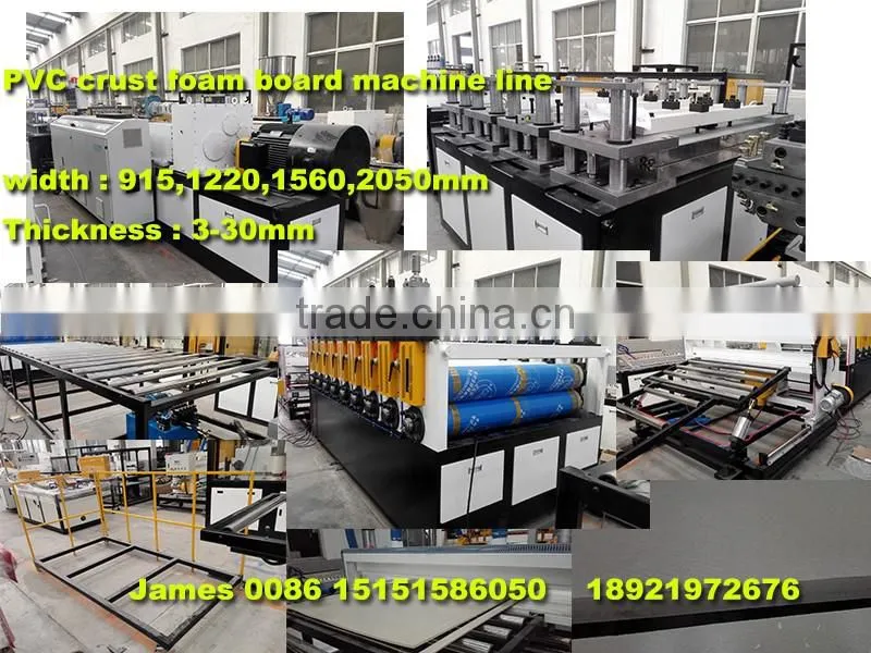 PVC skinning foaming board production line