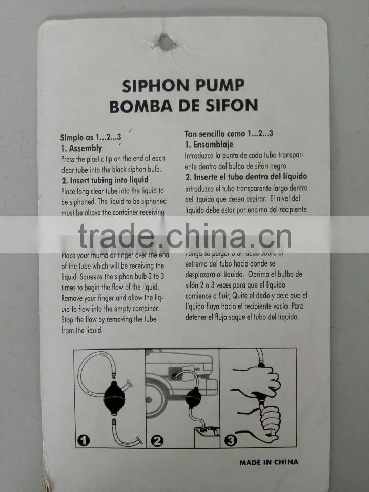 new material simple flexible fluid siphon pump plastic oil pump hand tools