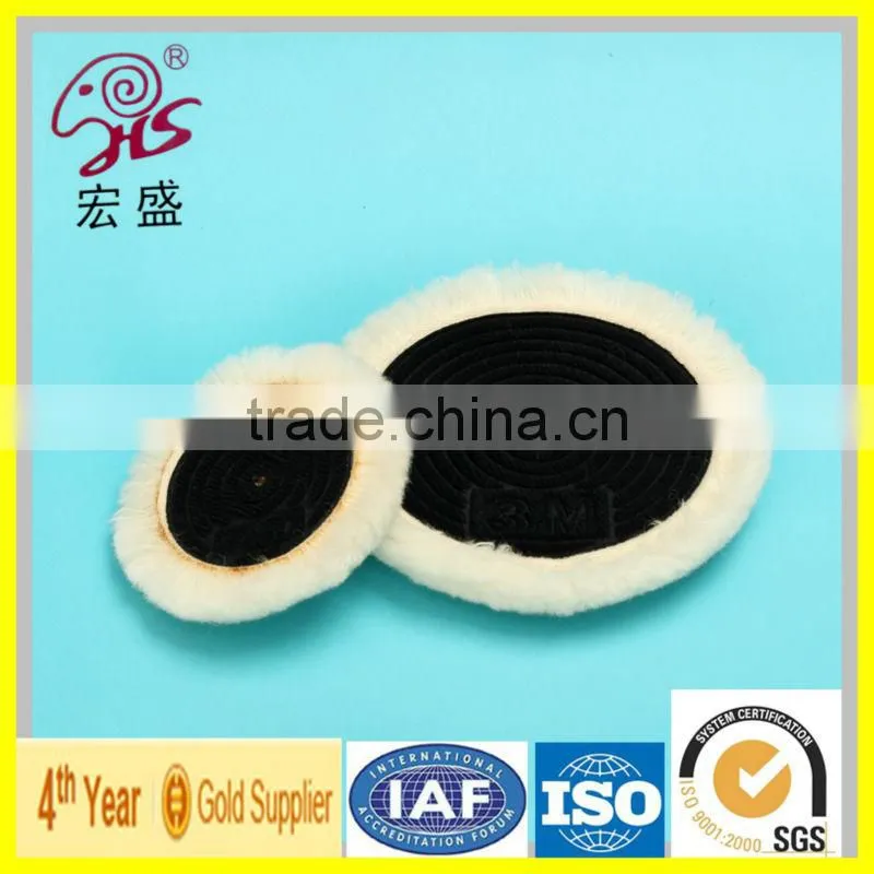 2016 new product China factory Sheep Wool Single sided nylon tape 3m Polishing Pad high quality