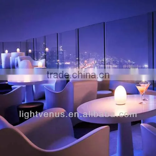 egg shaped battery operated mini coffee table lamp
