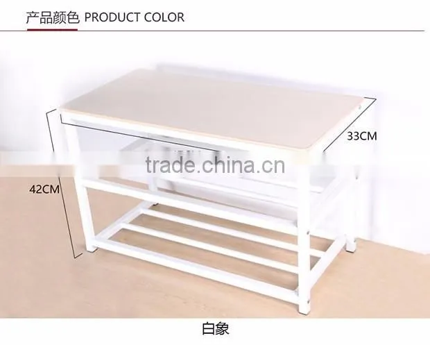 VIVINATURE Micro Fabric Shoe Rack Storage Organizer and Hallway Bench