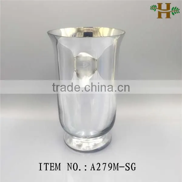 stained handblown glass flower vase for decoration