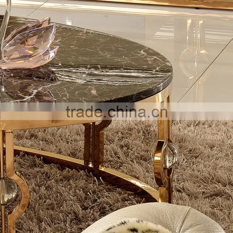 2015hot selling golden used hotel/living room furniture coffee/tea/center table