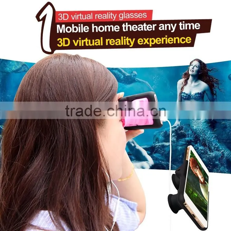 2016 hot selling cheap price factory wholesale VR BOX mobile case 3D Glasses