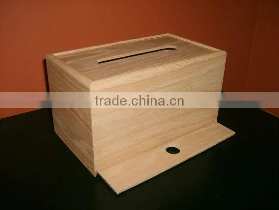 eco-friendly carved wooden tissue box wholesale