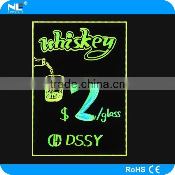 High quality handwriting LED writing board Semi-outdoor LED advertising board for shop