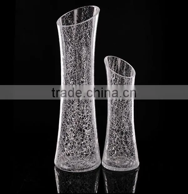 clear glass flower vase for home decoration tall glass vase