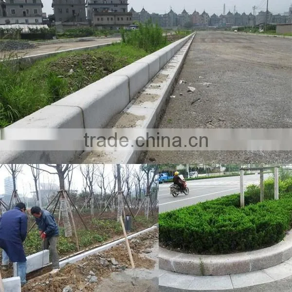 Flamed G684 Black Basalt Granite Kerbstone & Curbstone