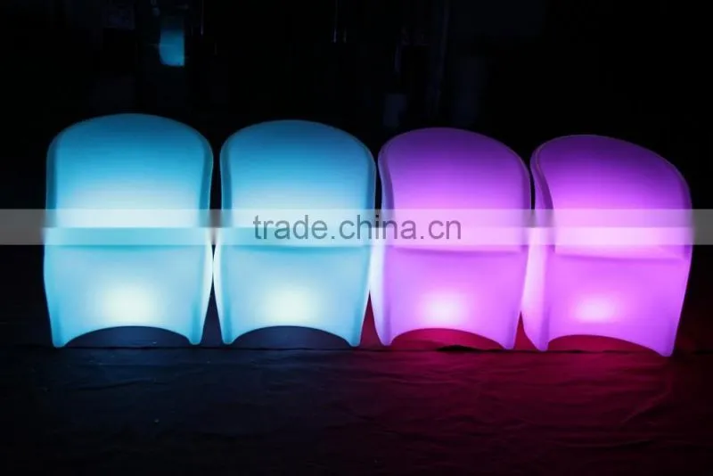 Nightclub illuminated modern led glowing banquet hall tables