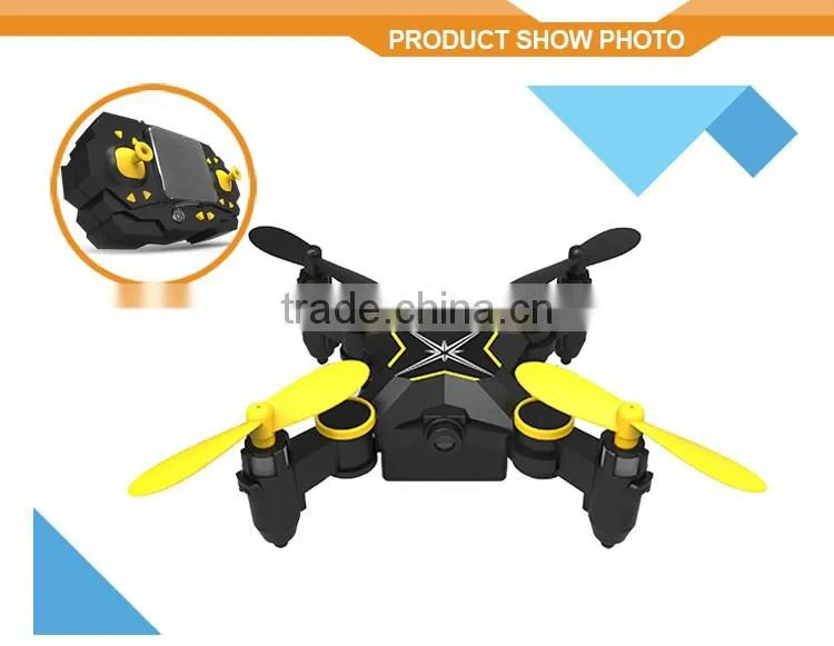 Pocket Drone LED Light 6 Axle Gyro Headless Quadcopter Foldable RC FPV Race Drone