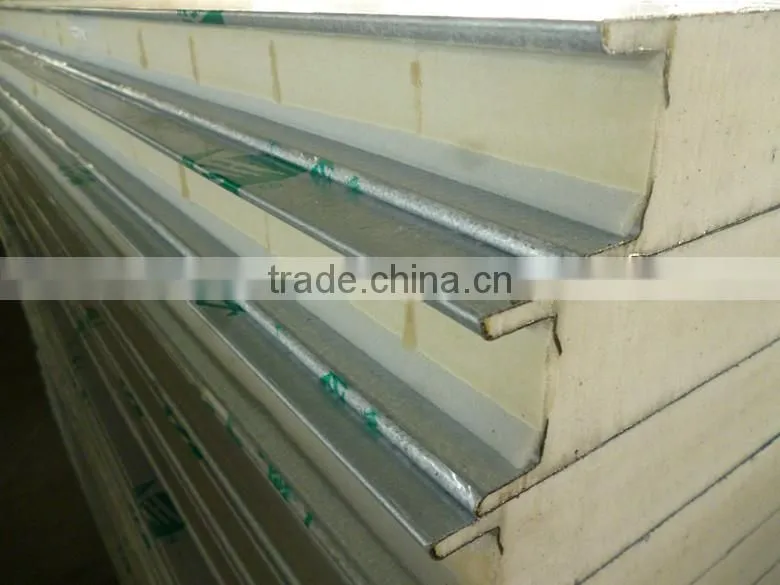 Metal surface Cold room Insulated PU sandwich panel