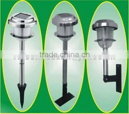 stainless steel&plastic solar garden lamp