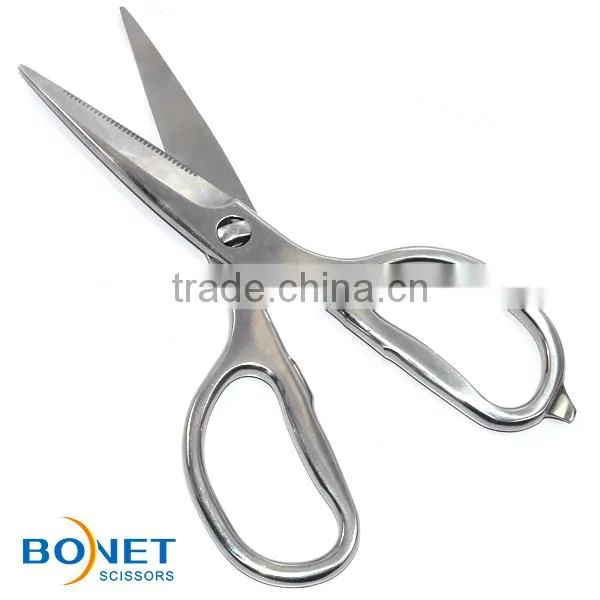 SKI0011 LFGB certificated 7-1/2" entire stainless steel kitchen detachable/separable heavy duty scissors