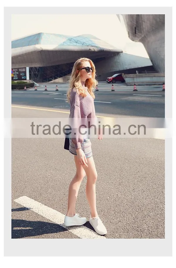 fashion woman woolen knitted sweater designs for ladies