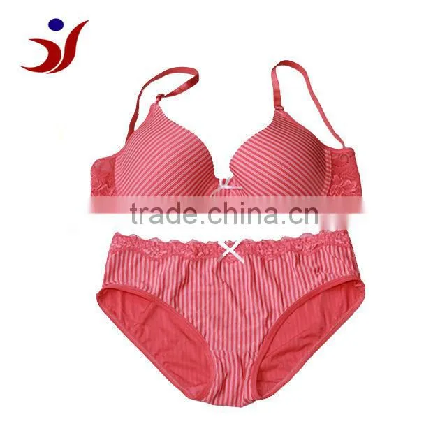 ladies wholesale fashion nylon printed bra underwear for Mexico market