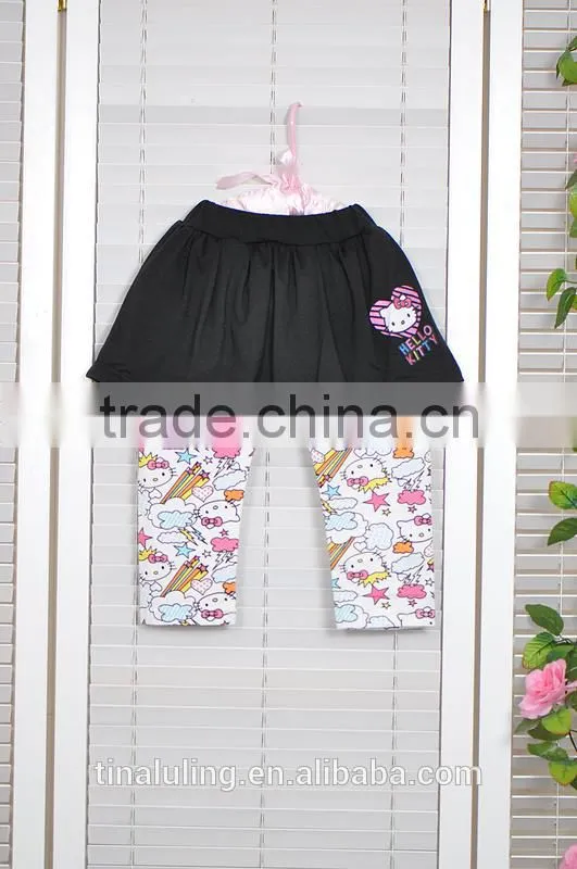 fashion baby girls kitty legging-skirts children leggings and tights