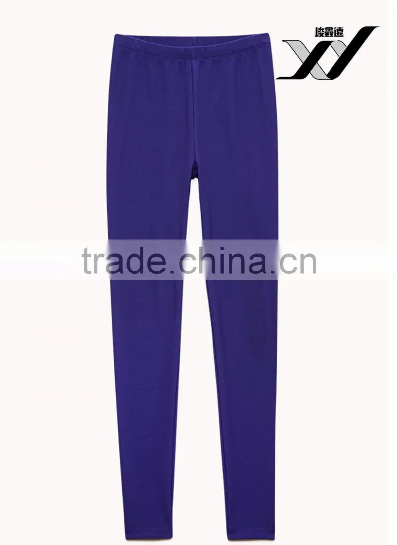 plain polyester lycra sexy women leggings
