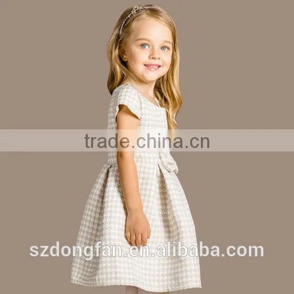 Baby Girls Plaid Cap Sleeve Boutique Dress