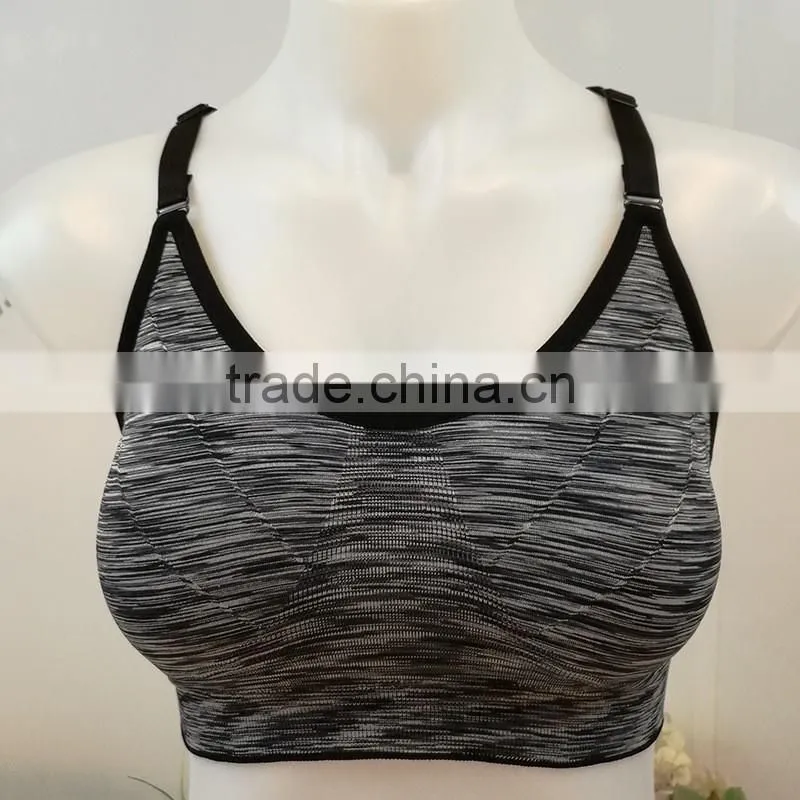 Satin Styling Sexy Women Fitness Gym Running Sports Bra Top