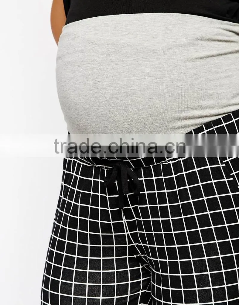 Wholesale maternity clothes maternity pants Print Relaxed Jogger
