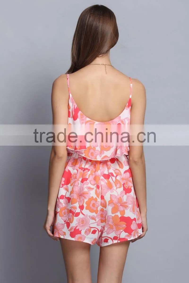 New fashion Ladies dresses sleeveless summer Korean floral dress for sale