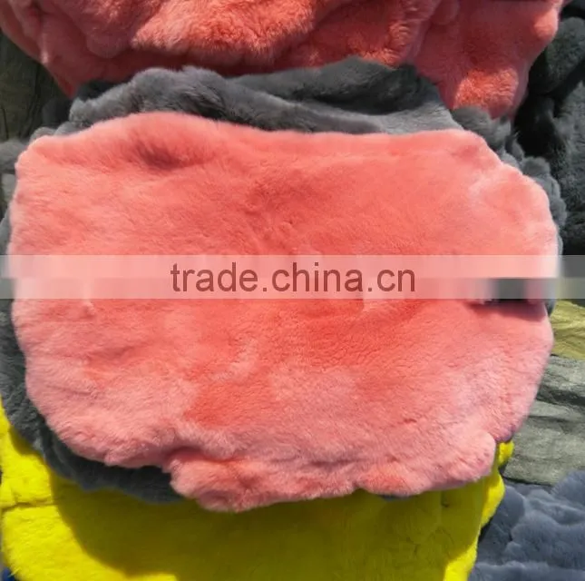 Manufacturers spot the origin of decorative fur dyeing imported rabbit skin low-cost high-quality wholesale