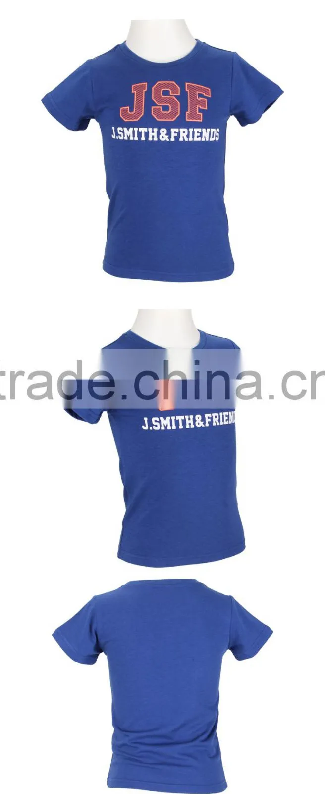 BEROY Wholesale Children Cotton Summer T Shirt, round neck kids boy t shirt