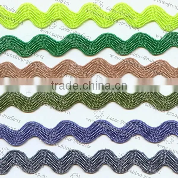 2017 Metallic Yarn Zig Zag Lace Trimming 005