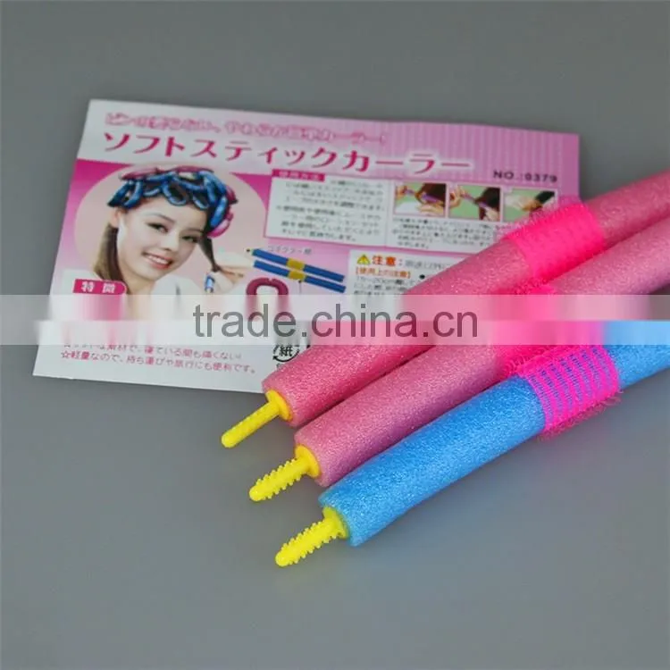 SOFT FOAM BENDY HAIR CURLER ROLLERS FOR SEXY HAIR 12pcs/set Soft Foam Anion Bendy Sponge Hair Rollers Curlers Cling
