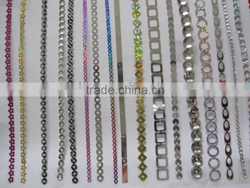 PET Sequins chain pet sequins spangle roll disk reel sequins
