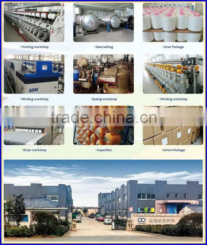 50D/600TPM Semi Dull Polyester Warp Yarn for making woven label