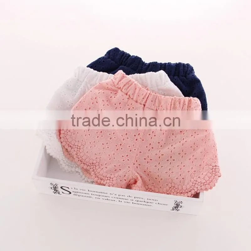 Wholesale Baby Girls Lace Sequin Cotton Shorts Childrens Boutique Clothing