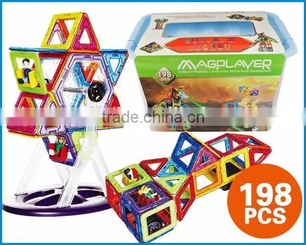 Intelligent magnetic construction set toys for brain development