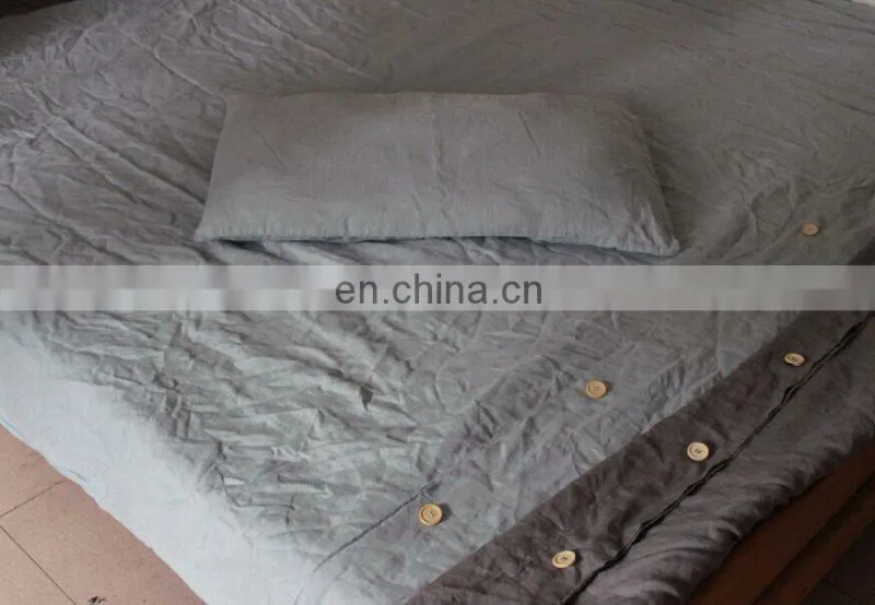100% high quality linen bed sheet sets/bedding sets with stone washed/preshrunk