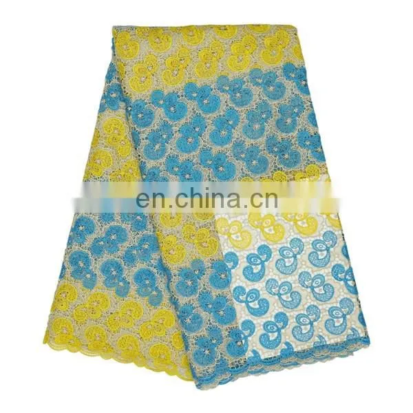 2016 Cheapest high quality guipure lace fabric for wedding dress M16040613