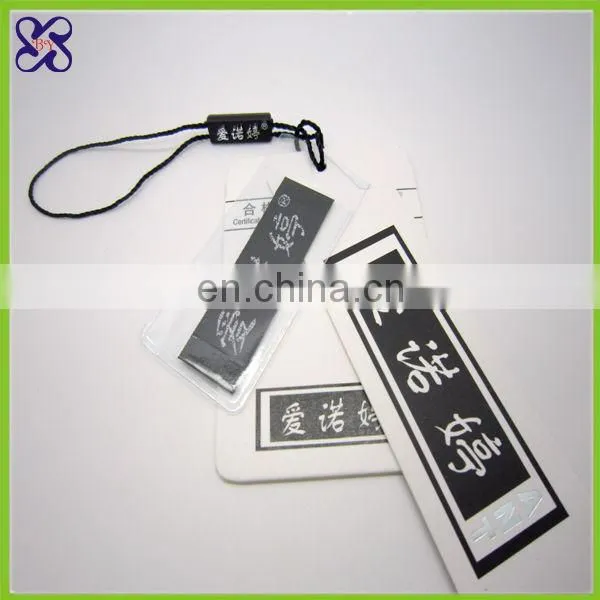 2018 Custom clothing tags / hang tag / garment hangtag