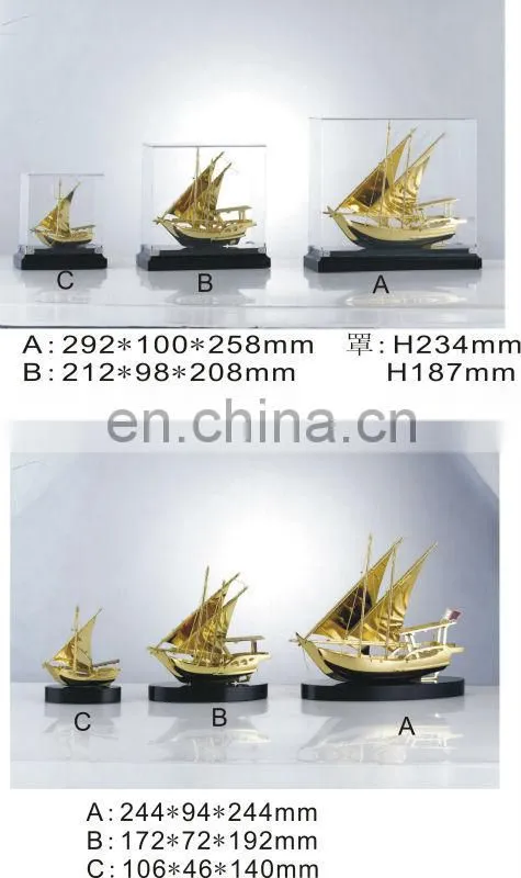 Ferry 3d Metal Ship Model, Silver Metal Ship Model on Clear Crystal Base Souvenir Gifts
