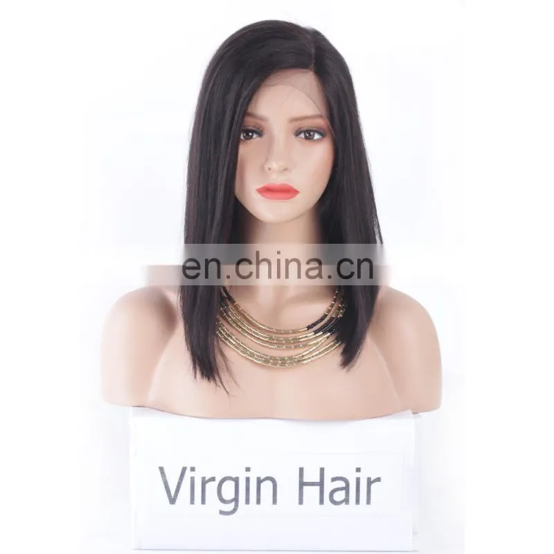 Raw indian hair wholesale Lace Front Wig preplucked free wig catalogs