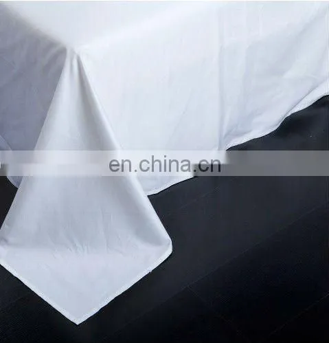 100% cotton white sateen bed sheet for hotels