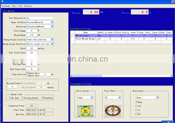 Automotive Connector Insertion Force Test Machine